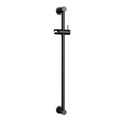 Afbeelding van Brauer Black Edition Glijstang 70cm handdouchehouder mat zwart Minimalistisch design