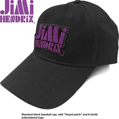 Afbeelding van Jimi Hendrix Purple Stencil Logo Baseball pet Zwart