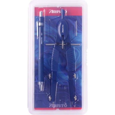 Afbeelding van Aristo Topline schoolpasserset met vulpotlood Deep blue AR 55808