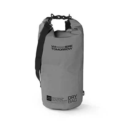 Afbeelding van Where Tomorrow PVC dry bag Style 01 20L grijs
