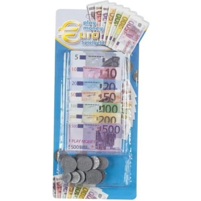 Afbeelding van Eddy Toys Speelgeld Briefjes En Munten 90 delig