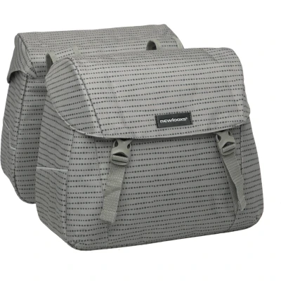 Afbeelding van New Looxs Joli Double Nomi Dubbele Fietstas 37 liter Grijs