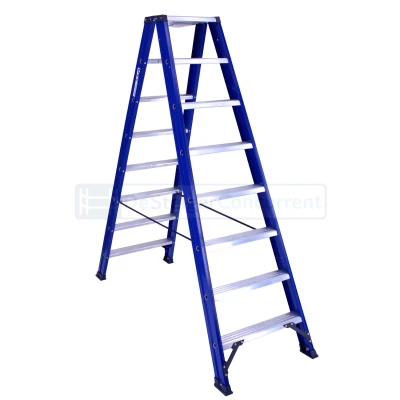 Afbeelding van DAS Hercules Blue trapladder dubbel 2x8 treden