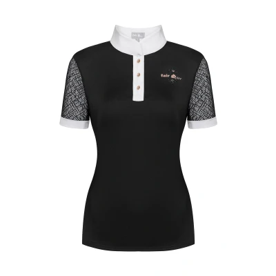 Image de Fair Play T shirt de Concours Cecile Rosegold Courte Manche Noir EU 36