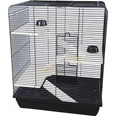 Afbeelding van Interzoo rattenkooi Remy wood zwart/zwart Gebr. de Boon