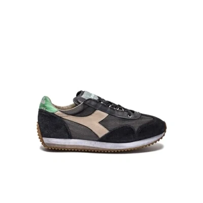 Afbeelding van Sneakers Team H Dirty Stone Wash Evo 201.174736_ Heren Leer Zwart, zwart.