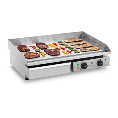 Afbeelding van Royal Catering Elektrische bakplaat 72.5 cm glad 2 x 2.2 kW