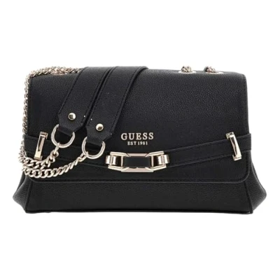 Afbeelding van GUESS Schoudertas Silvye Convertible Xbody Flap Bag Black Zwart
