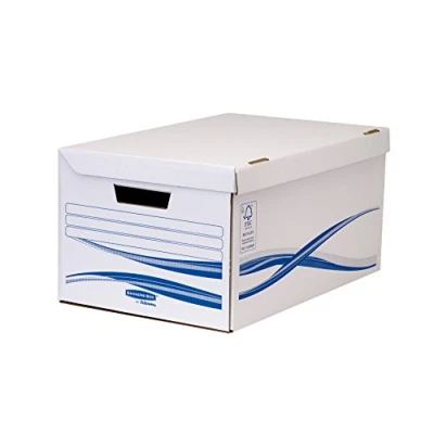 Afbeelding van Bankers Box 4460502 Maxi met klapdeksel Basic, FSC, 10 stuks