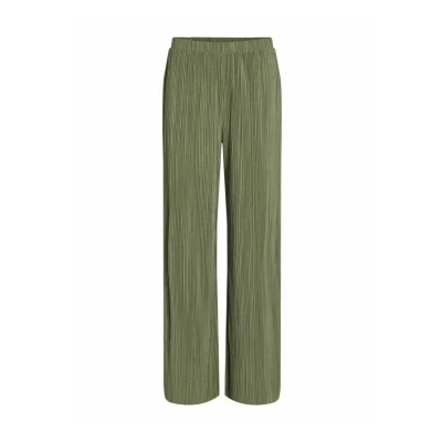 Afbeelding van VILA MIT Weitem BEIN Broek, Dames, Maat: XS, Oil green
