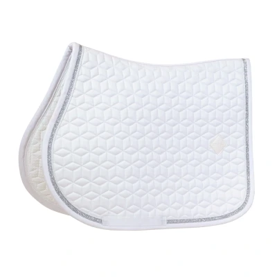 Image de Kentucky Tapis de Selle Glitter Rope Saut blanc/blanc Full