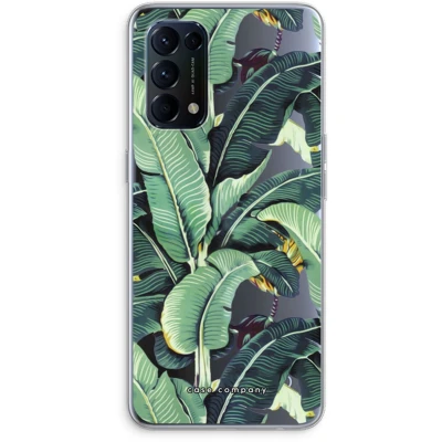 Afbeelding van Case Company® hoesje geschikt voor Oppo Find X3 Lite Bananenbladeren Soft Cover Telefoonhoesje Bescherming aan alle Kanten en Schermrand