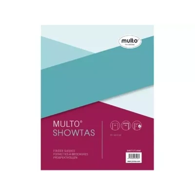 Afbeelding van Multo Geperforeerde Showtas Ft A5, 17 gaatsperforatie, 80 Micron, Gekorreld Showtassen