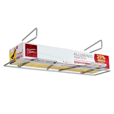 Afbeelding van Metaltex Huishoudfoliehouder 33x12x9 cm Zilver