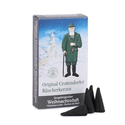 Afbeelding van Crottendorfer Räucherkerzen 1011 24 stuks wierookkegels anti tabak geur kerstgeur in het Ertsgebergte maat M