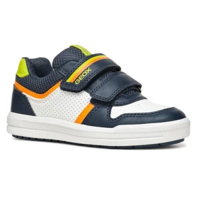 Afbeelding van Geox J Arzach Sneakers laag voor kinderen, Maat: 40, Navy fluo green Textiel/ synthetisch