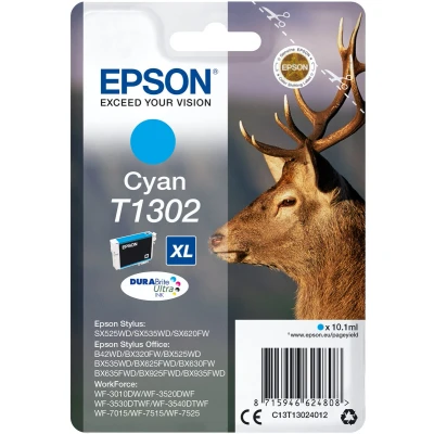 Afbeelding van Epson Stag T1302 inktcartridge 1 stuk(s) Origineel Cyaan