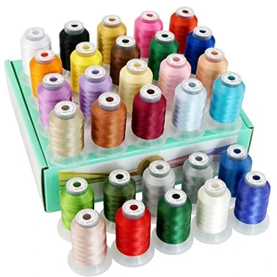 Afbeelding van New brothread 30 Nieuwe Janome Kleuren Polyester Machine Borduurgaren Kit 500M Elke Spoel Assortiment 1