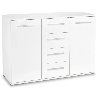 Afbeelding van Dressoir Lima 116 cm breed in hoogglans wit
