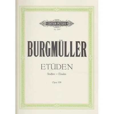 Image de Méthodes et pédagogie EDITION PETERS BURGMULLER ETUDES CARACTERISTIQUES (18) OP.109 Piano