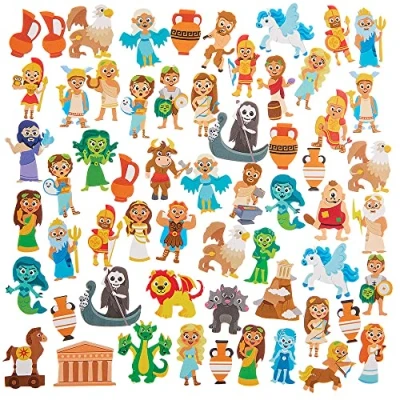 Afbeelding van Baker Ross FX611 Griekse mythologie schuimstickers 200 stuks stickers voor kinderkunst en handwerk