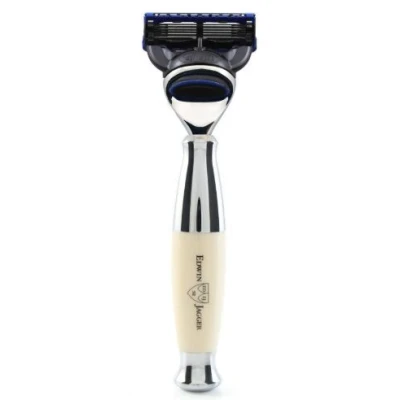 Afbeelding van Razors Double Edge Safety Ivory &amp; Chrome Fusion Scheermes