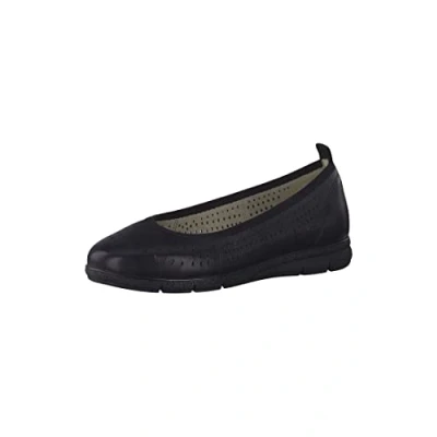 Afbeelding van Tamaris Comfort Ballerina&#039;s, Dames, Maat: 38, Black nappa Leer