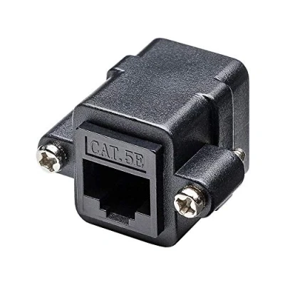 Afbeelding van Goobay RJ45 modulaire koppeling/connector met montageflens, CAT 5e (Netwerkkoppeling), Netwerk accessoires