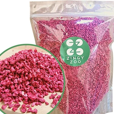 Afbeelding van framboos gevriesdroogd in stukken XL 300 g natuurlijke gedroogde vruchten vriesdrogen vers fruit Freeze Dried Raspberry Pieces Gefriergetrocknete