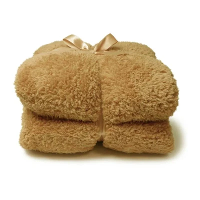 Afbeelding van Plaid teddy l200 b150 cm toffee Unique Living