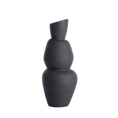 Afbeelding van Light &amp; Living Vaas ARAM Ø19x46.5cm Zwart