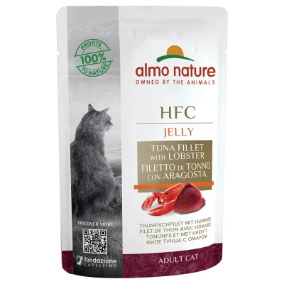 Afbeelding van Almo Nature HFC Kat Classic Pouch Tonijnfilet Kreeft 55 gr