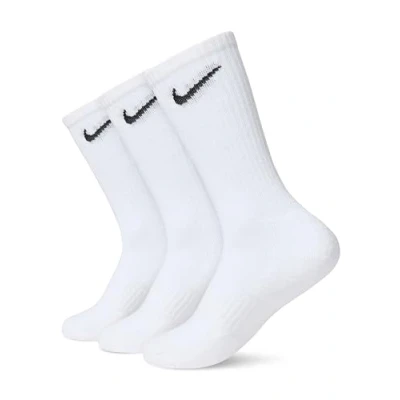 Image de Nike Everyday Cushioned Crew Socks SX7664 Lot de 6 paires chaussettes d&#039;entraînement, unisexes, 100 blanc., Small