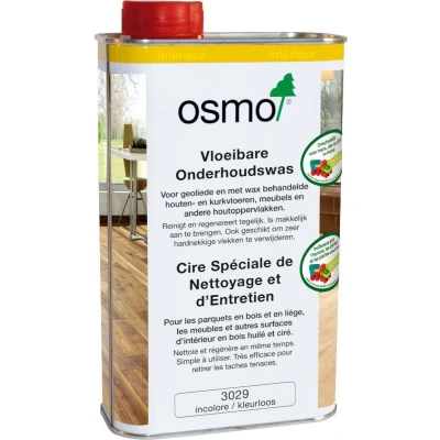Afbeelding van Osmo Onderhoudswas en Reinigingsmiddel 3029 1 Liter Vloeibare Houten Vloer Onderhoud