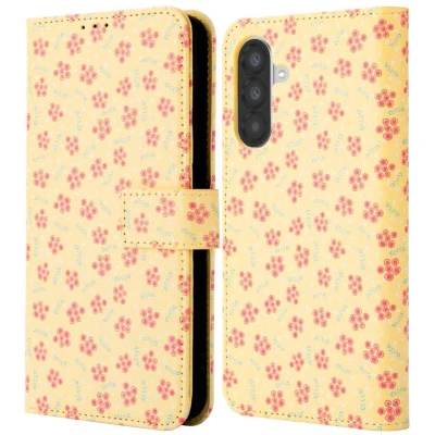 Afbeelding van imoshion Hoesje Geschikt voor Samsung Galaxy A26 Design Bookcase smartphone Sunny Yellow Petite Flowers