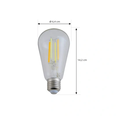 Afbeelding van LUUMR Slimme LED E27 ST64 7W helder ZigBee Hue Tuya