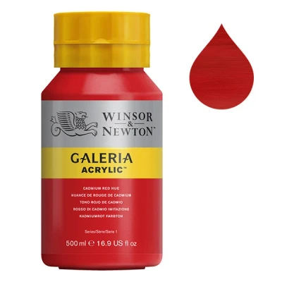 Image de Winsor &amp; Newton Galeria peinture acrylique (500 ml) 95 nuance de rouge cadmium