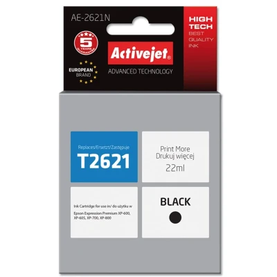 Afbeelding van Originele inkt cartridge Activejet AE 2621N Zwart