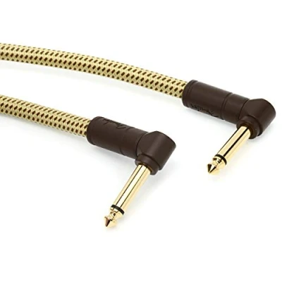 Afbeelding van Fender Deluxe Series Instrument Cable 150mm (Tweed) Patchkabel