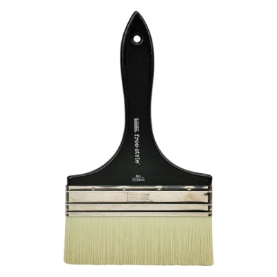 Image de Brosse free.style large plate manche court en poils synthétiques 152 mm