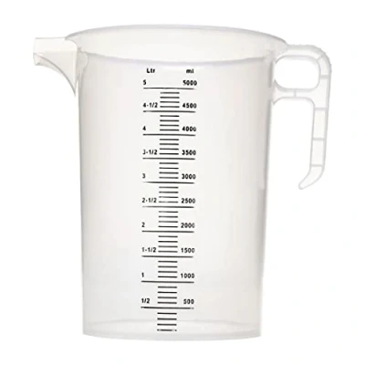 Afbeelding van Pro Measures FD329 maatbeker van polypropyleen, inhoud 5 liter, 270 mm x 208 mm, transparant
