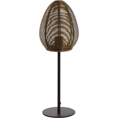 Afbeelding van Light &amp; Living Tafellamp Yaelle Brons Ø18cm Modern