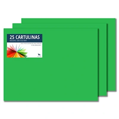 Afbeelding van Raylu Paper® Doos 50 x 65 cm, 25 stuks, 180 g/m², karton ideaal voor knutselen, kantoor, tekenen, papyroflexia (biljartgroen)