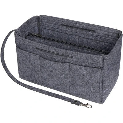 Afbeelding van Soyizom Felt Handtasinzetstuk voor organizer, handtasvoering tasorganizer in tasorganizer, Fit Speedy 25 40, Neverfull (6 kleuren, 3 maten, Donkergrijs