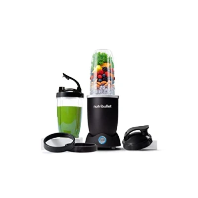 Afbeelding van Nutribullet Pro 1200, Blender électrique, Broyeur, Smoothie Blender, multifonctions, puissance 1200w, verres 700ml et 900ml, noir, NB120MB