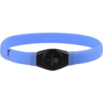 Afbeelding van Flamingo Visio Ilona Halsband Honden Led Blauw 35 64cm 7mm 1st 126993