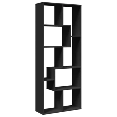 Afbeelding van vidaXL Kamerscherm / boekenkast 67x25x161,5 cm bewerkt hout zwart