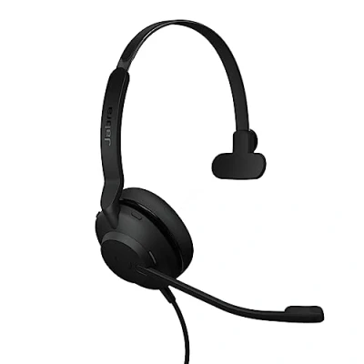 Afbeelding van Jabra Evolve2 30 SE hoofdtelefoon, bekabeld, ruisonderdrukking, 2 microfoons, oproeptechnologie en USB A kabel, werkt met alle grote uniforme communicatieplatforms zoals Zoom Google, zwart