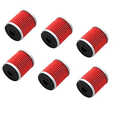 Afbeelding van AHL 6 oliefilters voor Yamaha YFM350R Raptor 350 2004 2007 2009 2013