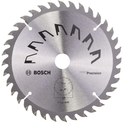 Afbeelding van Bosch Accessories Precision 2609256856 Hardmetaal cirkelzaagblad 160 x 20 mm Aantal tanden: 36 1 stuk(s)